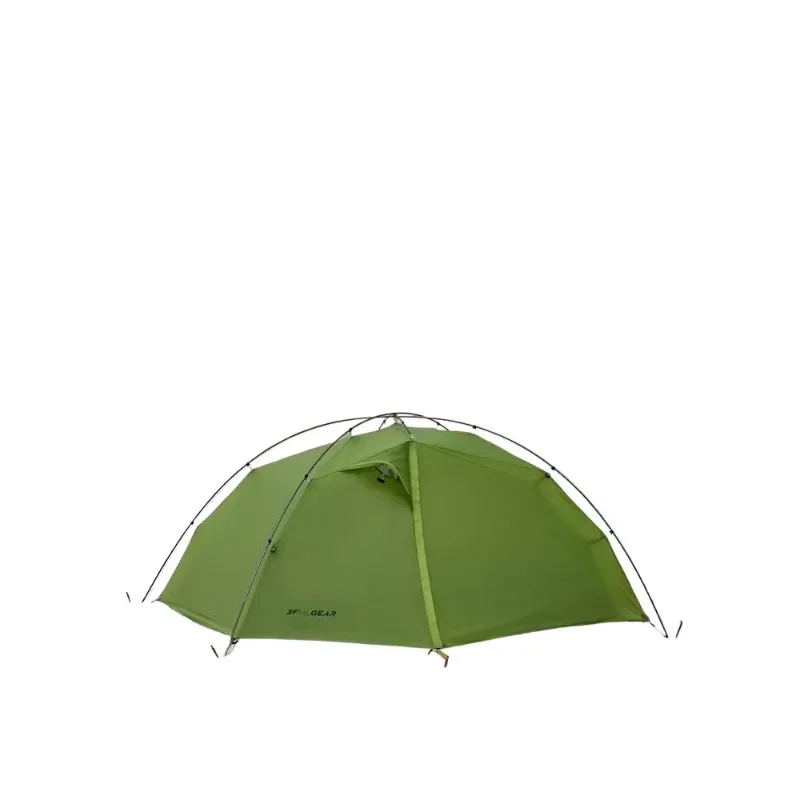 Ultra-light double coated silicon double-layer rainproof and windproof outdoor camping camping cross pole external hanging tent