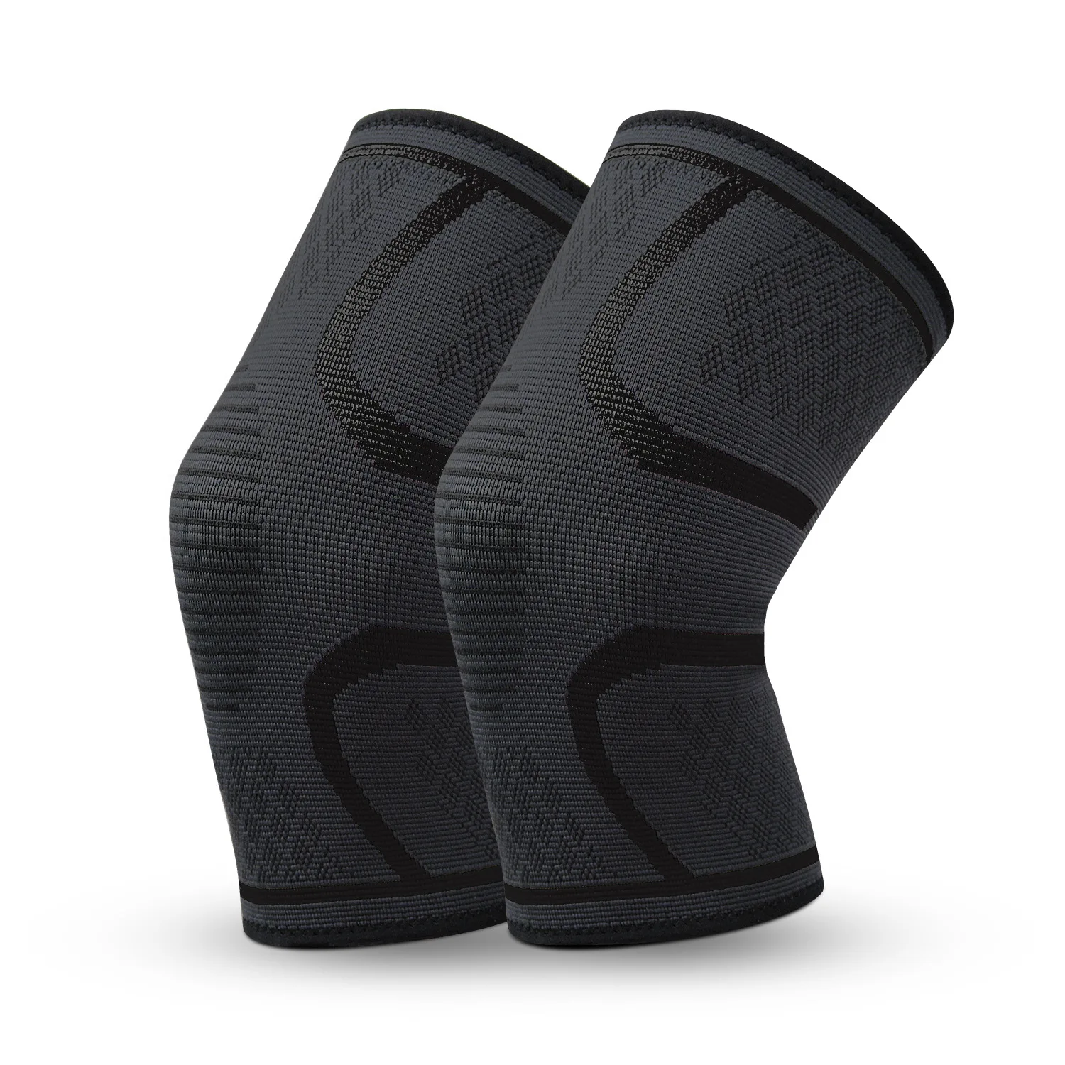 

Knitted nylon sports knee pads Men's and women's running fitness knee pads Warm knee pads