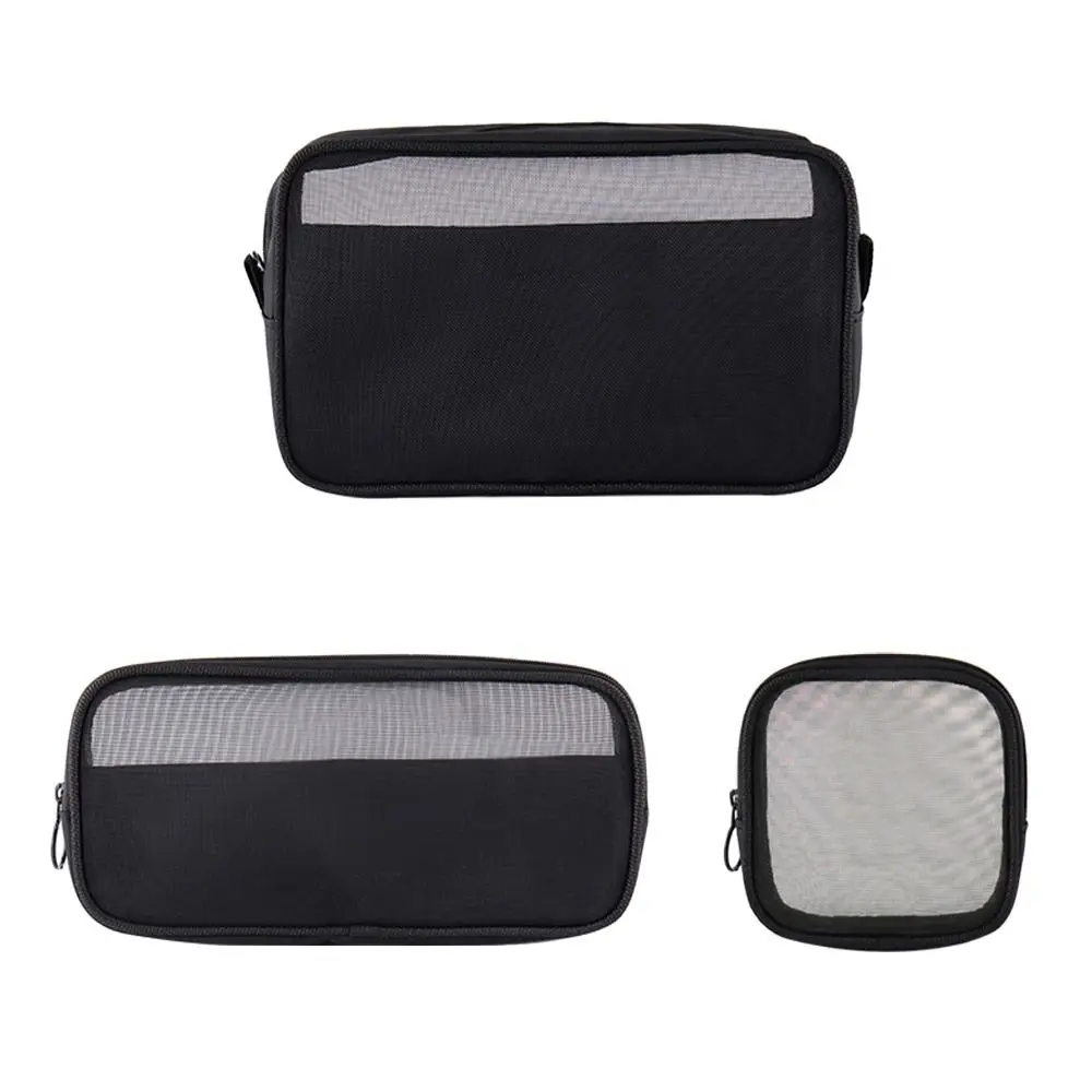 Travel Large Capacity Makeup Bag Portable Multifunctional Cosmetic Pouch Mesh Toiletry Bag