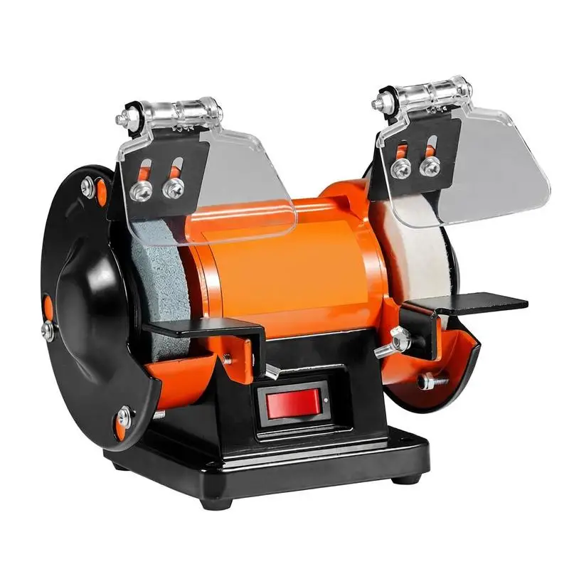 

Tabletop Grinder Buffer 11.5x6.3x5.1 Inches For Metal Processing Jewelry Making Craft Polishing, 3590RPM High Speed Motor Dual Mandrels Wool Wheel Abrasive Fiber Wheel Grinding Wheel 100 Accessory Kit