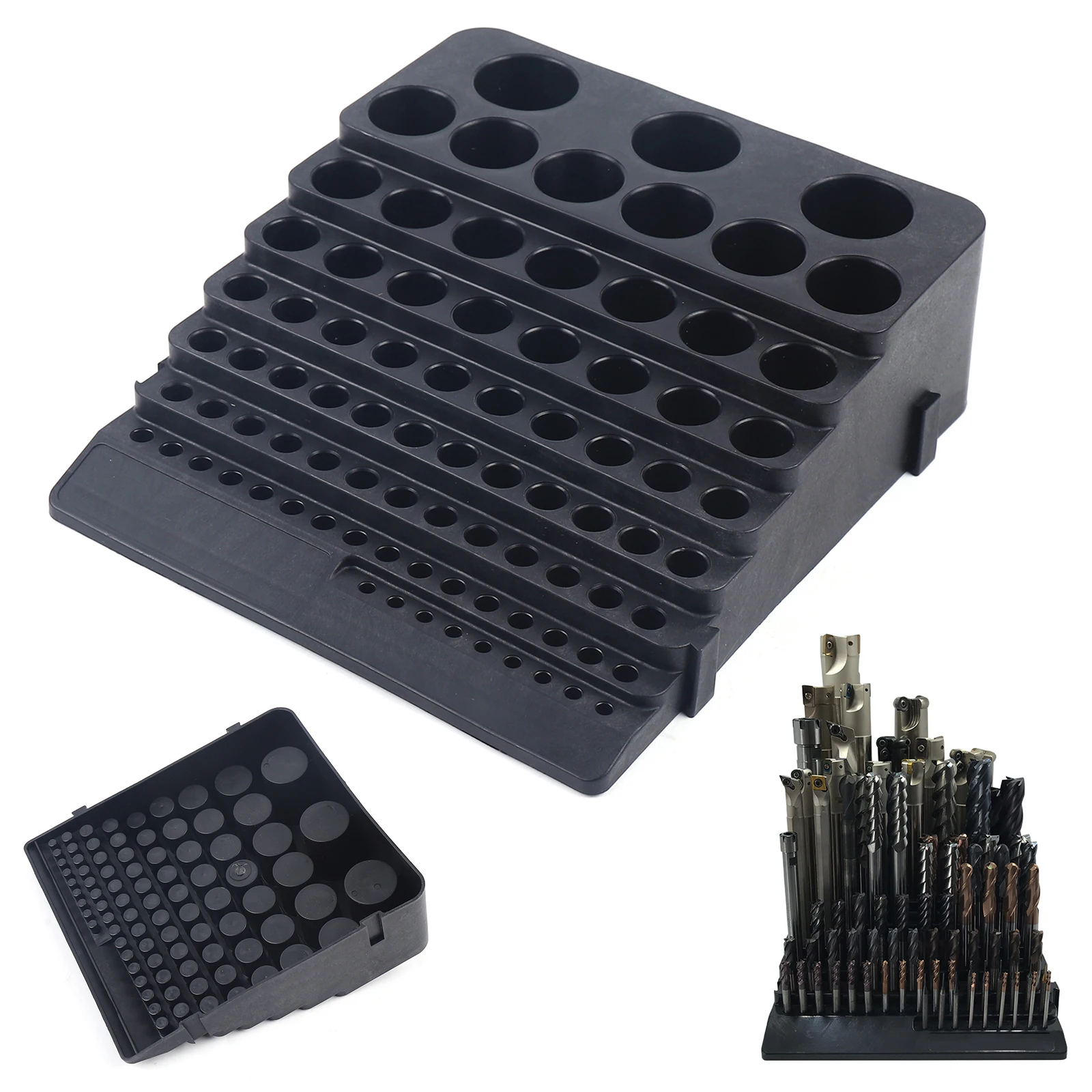 84 Hole Pp Portable Milling Cutter Storage Box For Household Products Can Be Spliced