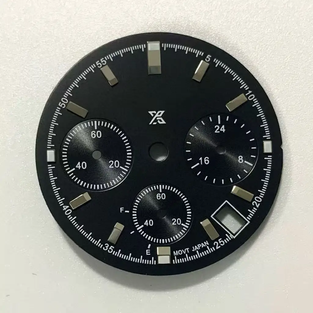 قرص تاريخ مضيء باللون الأخضر بشعار S مقاس 29.5 مم، مناسب لملحقات الساعة الأوتوماتيكية اليابانية VK36 ذات علامة على شكل حرف S. #3