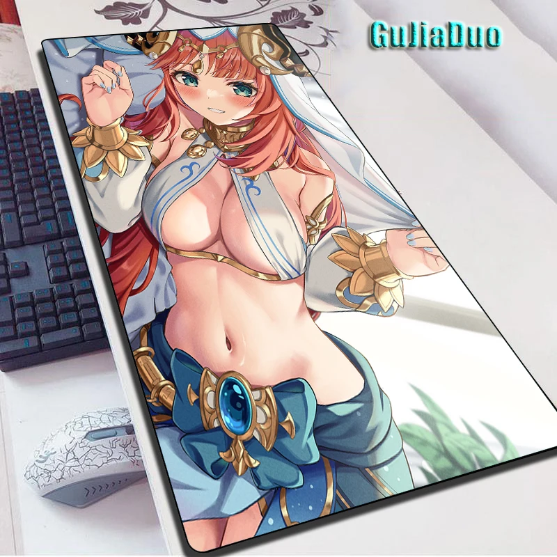 

Genshin Impact New Role Nilou Comic Mouse Pad Gamer 400x900 Laptop Table Desk Mat XL PC Anime Mousepad Gaming Accessories Kawaii