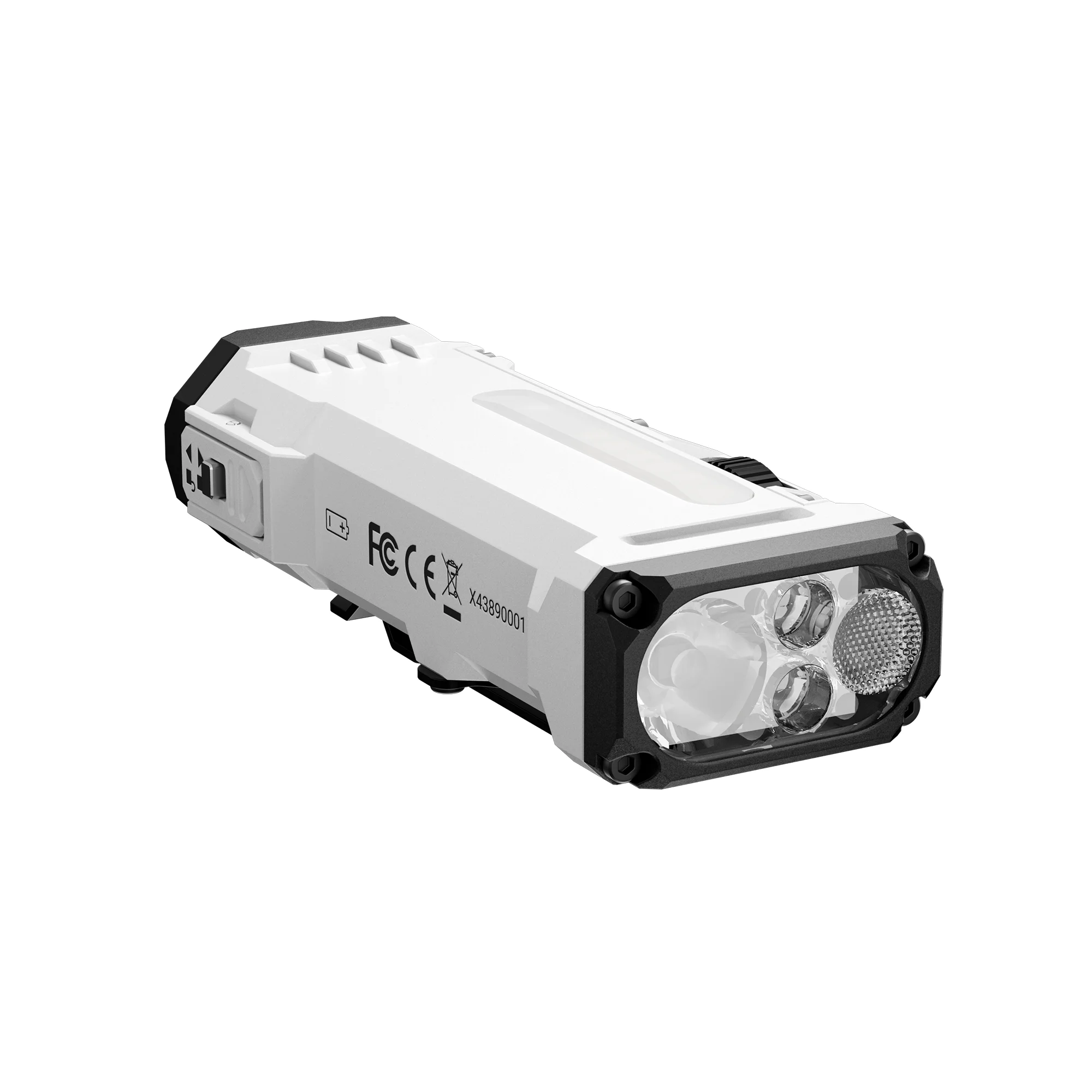 مصباح يدوي WUBEN X4 EDC بحد أقصى 1500 لومن USB-C قابل لإعادة الشحن مع بطارية 3400 مللي أمبير في الساعة - أبيض