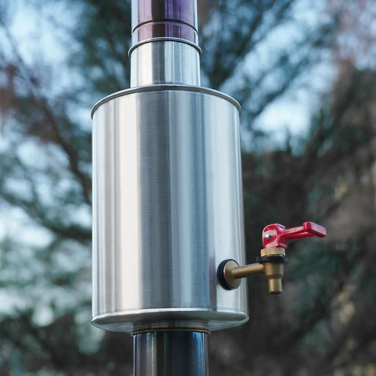 

Premium Stainless Steel Camping Stove Water Tank Ultra Durable Efficient Heating for 70mm Chimney Setup