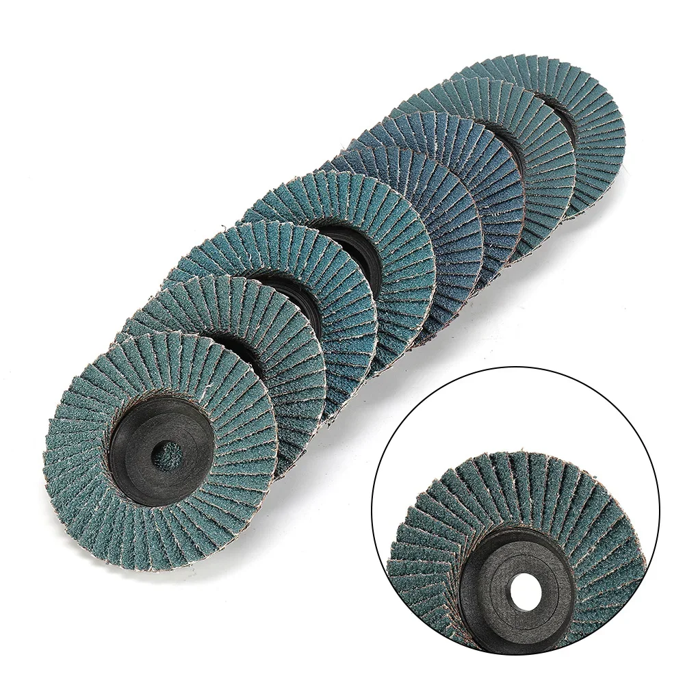 8pcs 3 Inch Flat Flap Discs Flap Disc Sanding Grinding Wheels Wood Cutting For Angle Grinder Metals Grinding Weld Abrasive Tool