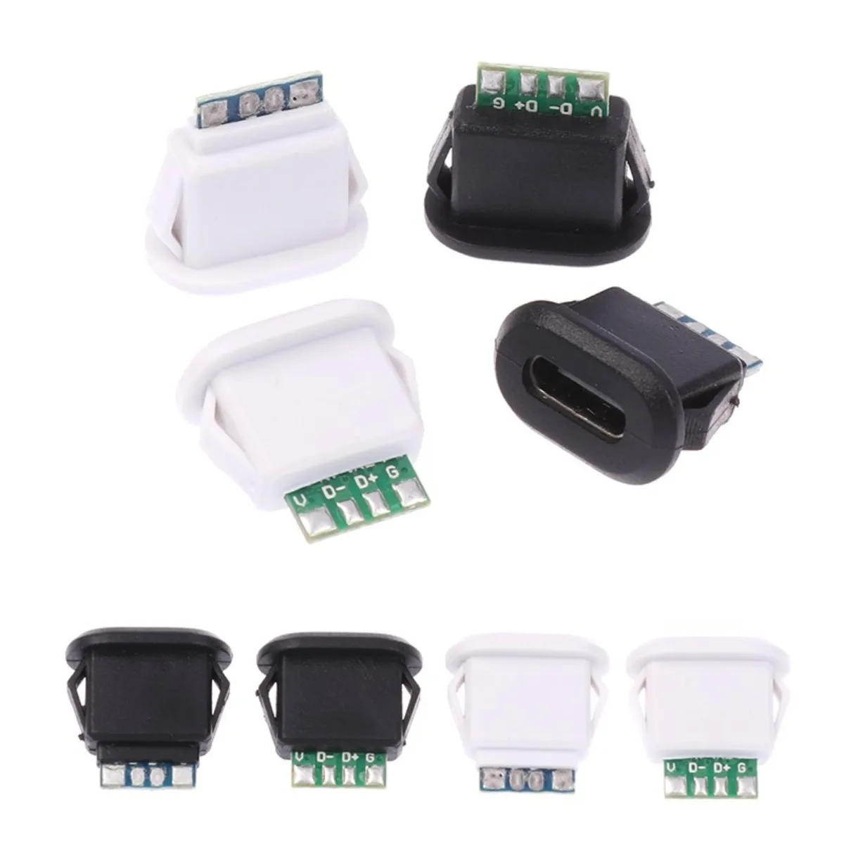 USB impermeável carregamento rápido porta Jack, tipo-c cauda plug interface conector, USB-C carregador plug, alta corrente, 5A, 20V, 1pc