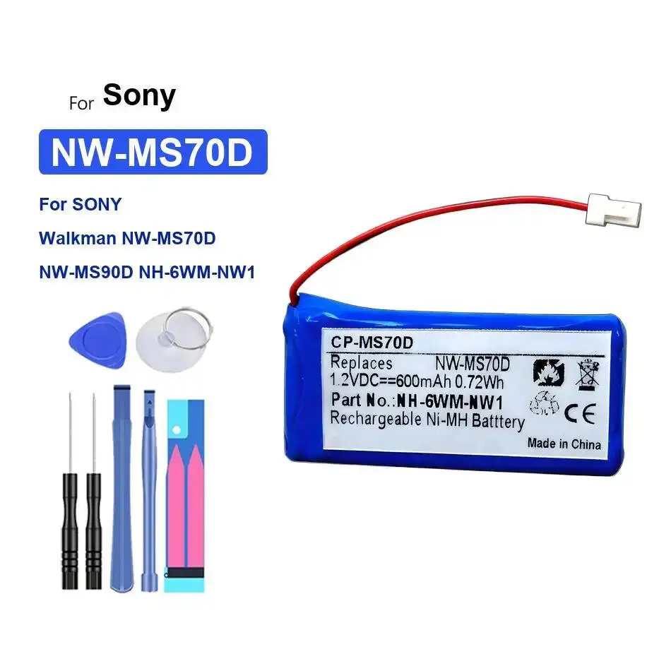 بطارية لسوني وكمان 5-Wire NW-A35 NW-A45 NW-A46 NW-Ms70d NW-Ms90d NW-Wm1a NW-Wm1z Nwz-ZX1 600-2000Mah LIS1623HNPC