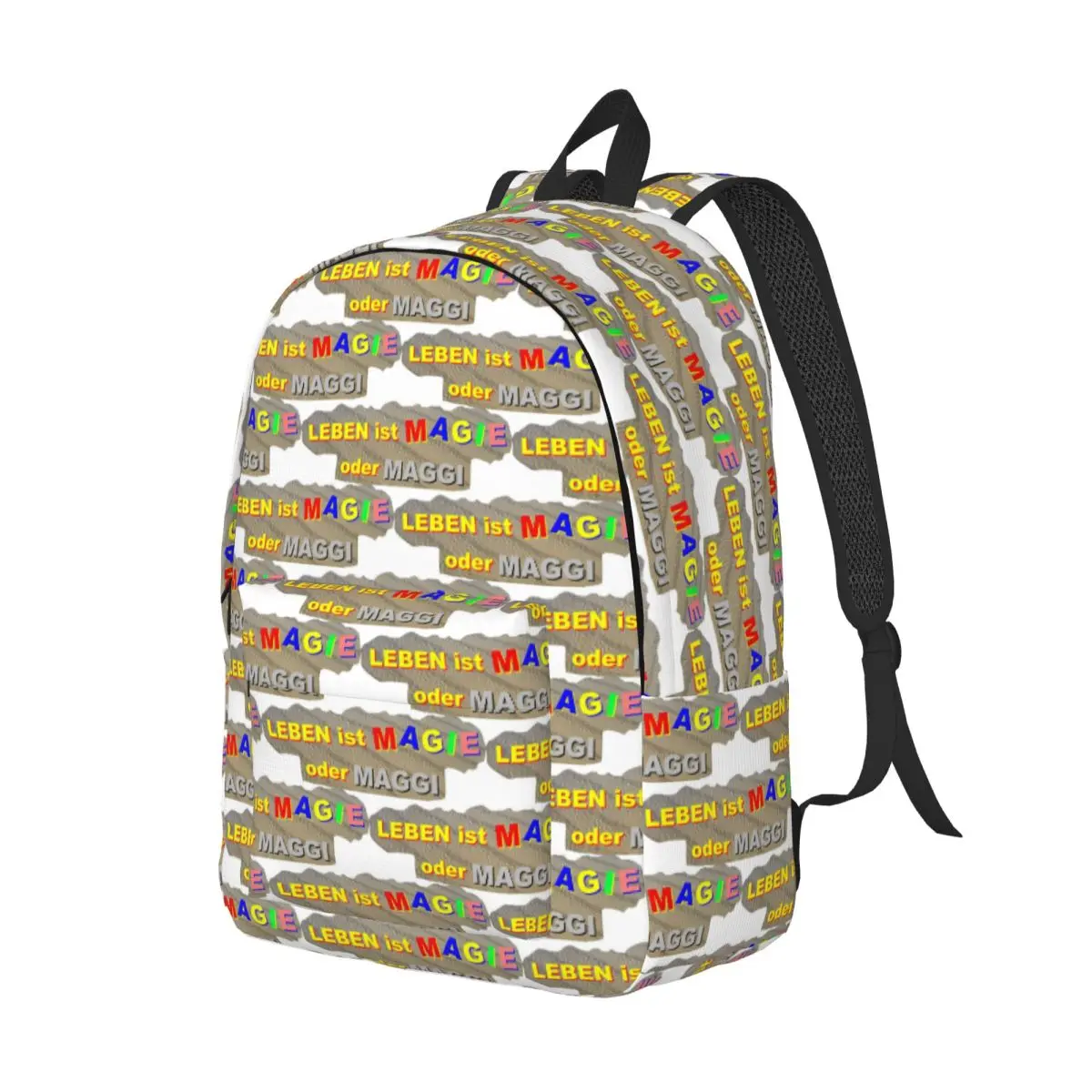 

LIFE Is MAGIC Or MAGGI Backpack Daypack Large Capacity Children BookBag School Bag Shoulder Bags for Men Women