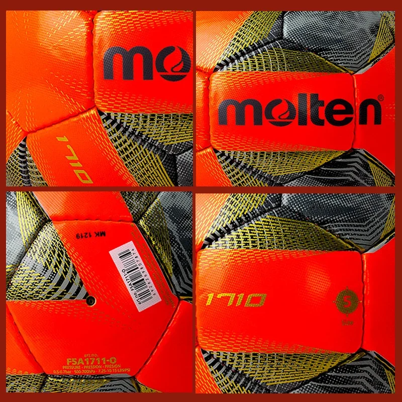 Molten Original Soccer Ball Size 5 PVC Material Wear-resistant Hand-stitched Outdoor Football Training Competition Match voetbal