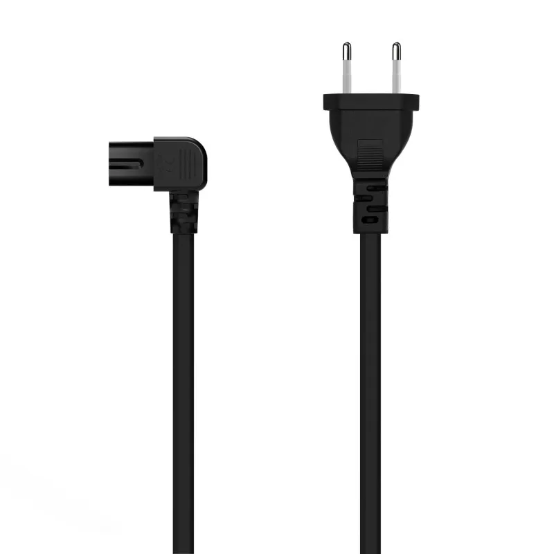 Aisens Cable power track angled shape 8 - CEE7/16/M-C7/H - 3.0M - Color black A132-0599 tintasycartuchos.com