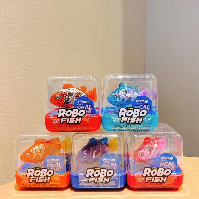 Zuru Robo Alive Robo Fish Clownfish Water Activated Electronic Swimming Toy Plastic Realistic Pet For Kids Bath Birthday Holiday