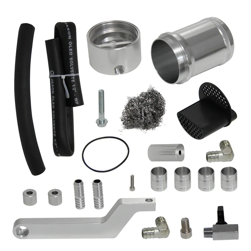 

Oil Catch Can Tank w/ Z Bracket For 09-19 Dodge Challenger RAM 1500 5.7L 6.4L