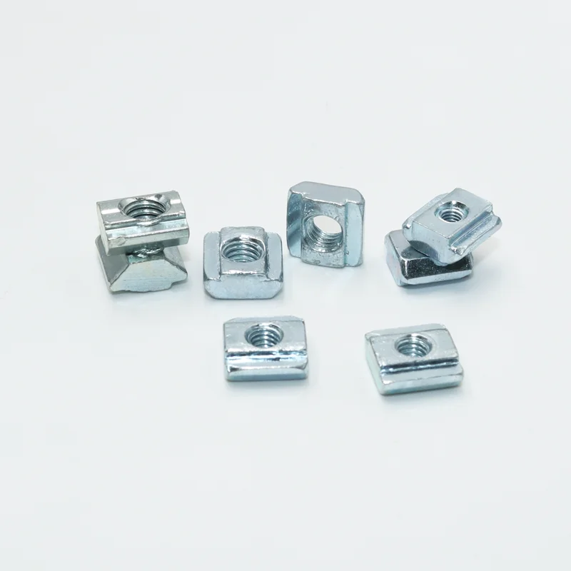 200p/lot T Sliding Nut Block Square Nuts M3 M4 M5 M6 for 2020 Aluminum Profile Slot Sliding Nut in Aluminum Connector 3D Printer