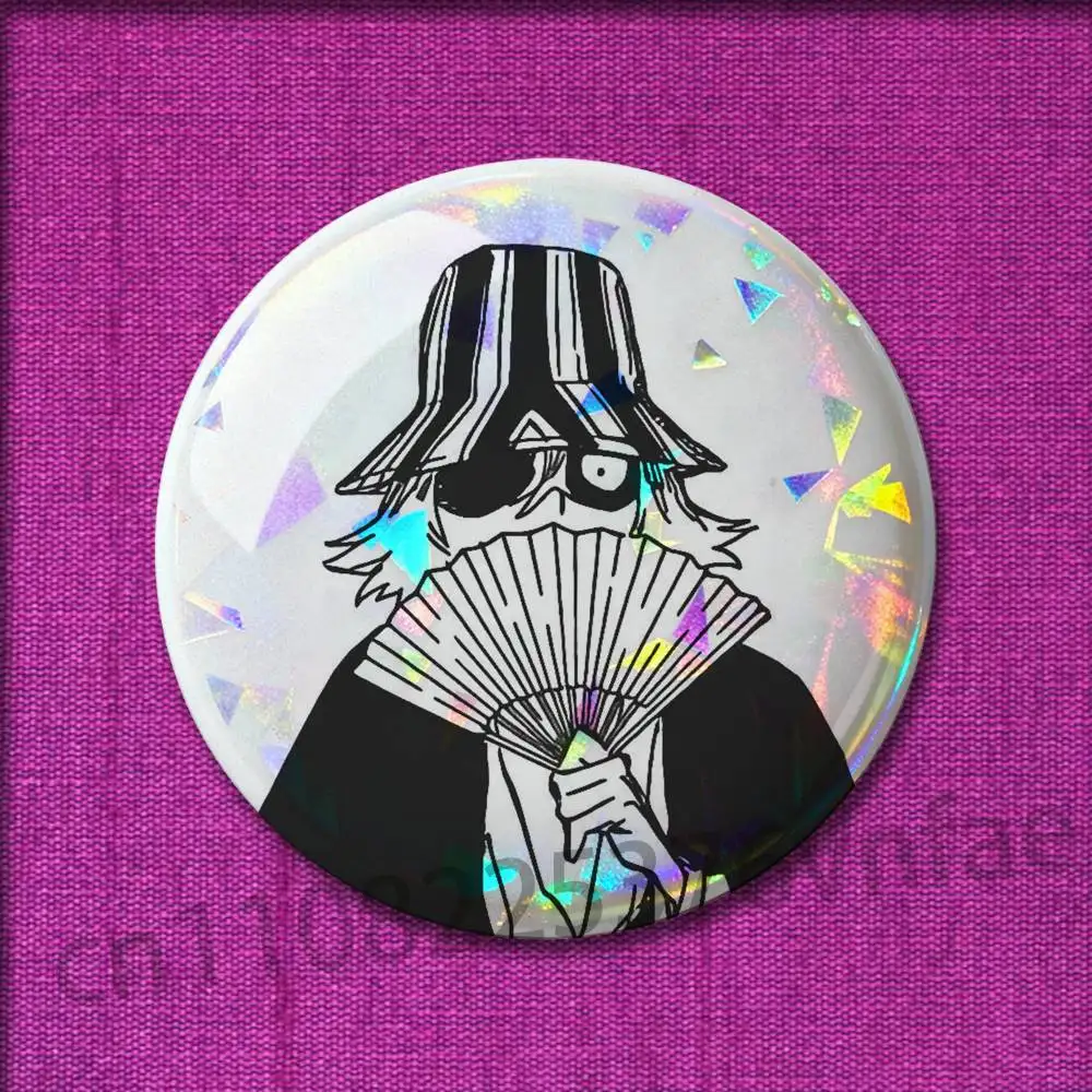 Kisuke Urahara B-Bleach Badges 32mm 25mm 44mm 75mm 58mm Round Pin Brooch Hat Cap Souvenir Cosplay Gift Decorations