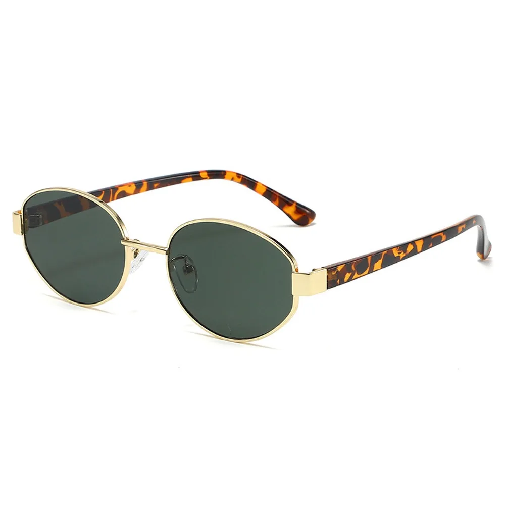 

Fashion Outdoor Sports Oval Frame Sunglasses Retro Vintage UV400 Sun Glasses Trendy Unisex Driving Shades for Women & Men