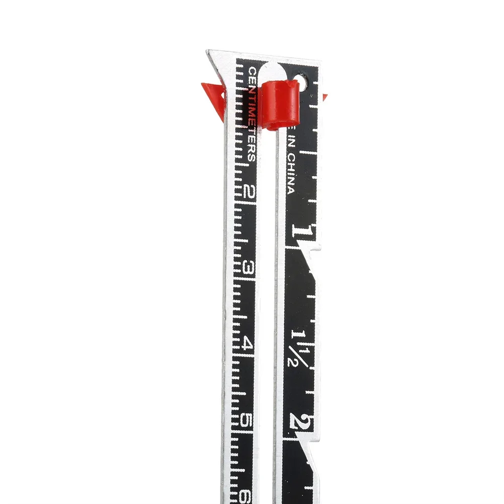 High Quality Sewing Gauge Measuring Tool 0.67inch Width 5.91inch Length Metal+Plastic Multi-functional Sewing Kit