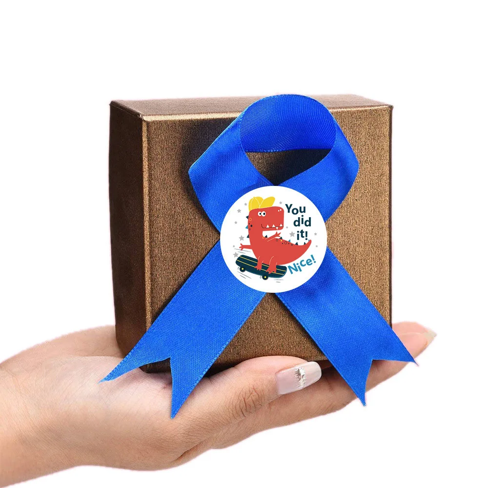 Neue Kinder Cartoon Aufkleber 500-stücke kleine Dinosaurier Muster Aufkleber für Schullehrer Briefpapier liefert Belohnung Aufkleber