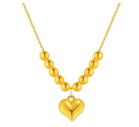 

18k gold necklaces for women heart shape pendant necklace au750 jewelry