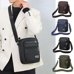 Simple Casual Mini Crossbody Bag Men's Oxford Messenger Phone Side Sling Bag Husband Chest Pack Small Sling Messenger Handbags