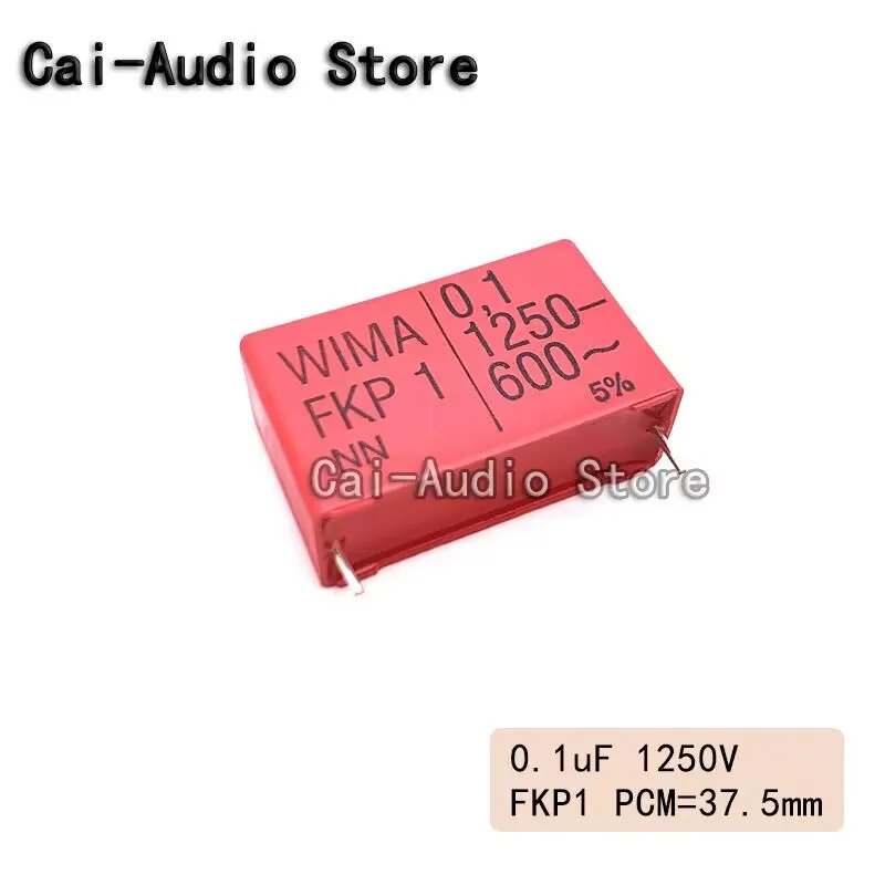 2PCS/5PCS/10PCS/Lot Brand NEW Germany WIMA FKP1 1250V 0.1UF 1250V 104  0.1UF Film Capacitor 1250v0.1UF 104 Pitch 37.5mm 5%