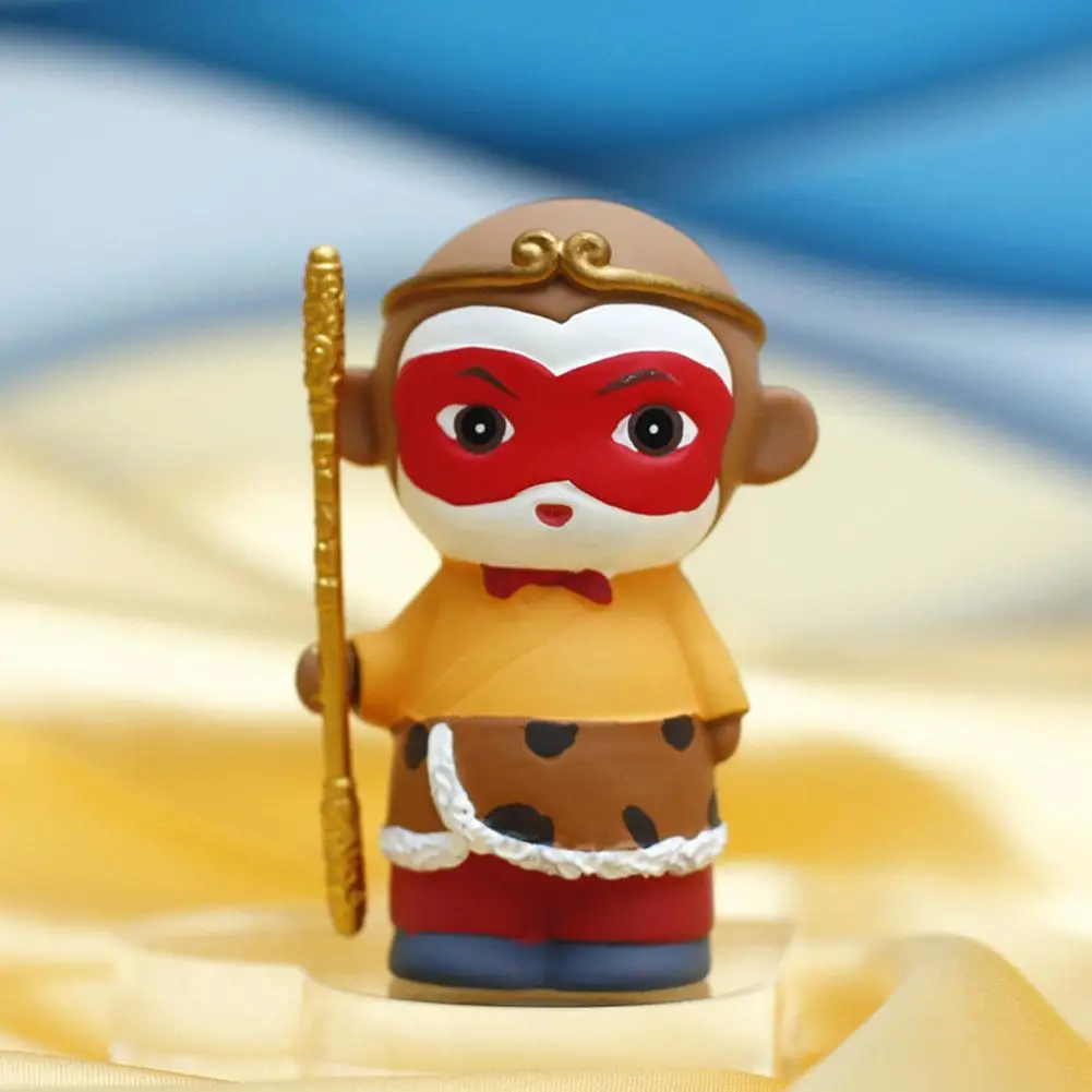 1Pc Color Random Journey To The West Mythical Characters Cute Trendy Artwork Figures Resin Statues Blind Box Desktop Decoration