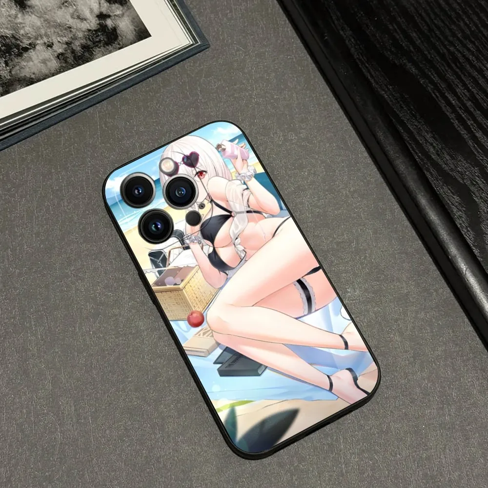 anime girl Phone Case for iphone 15 14 13 12 11 Mini Pro Max Plus Shockproof Back Cover protective case