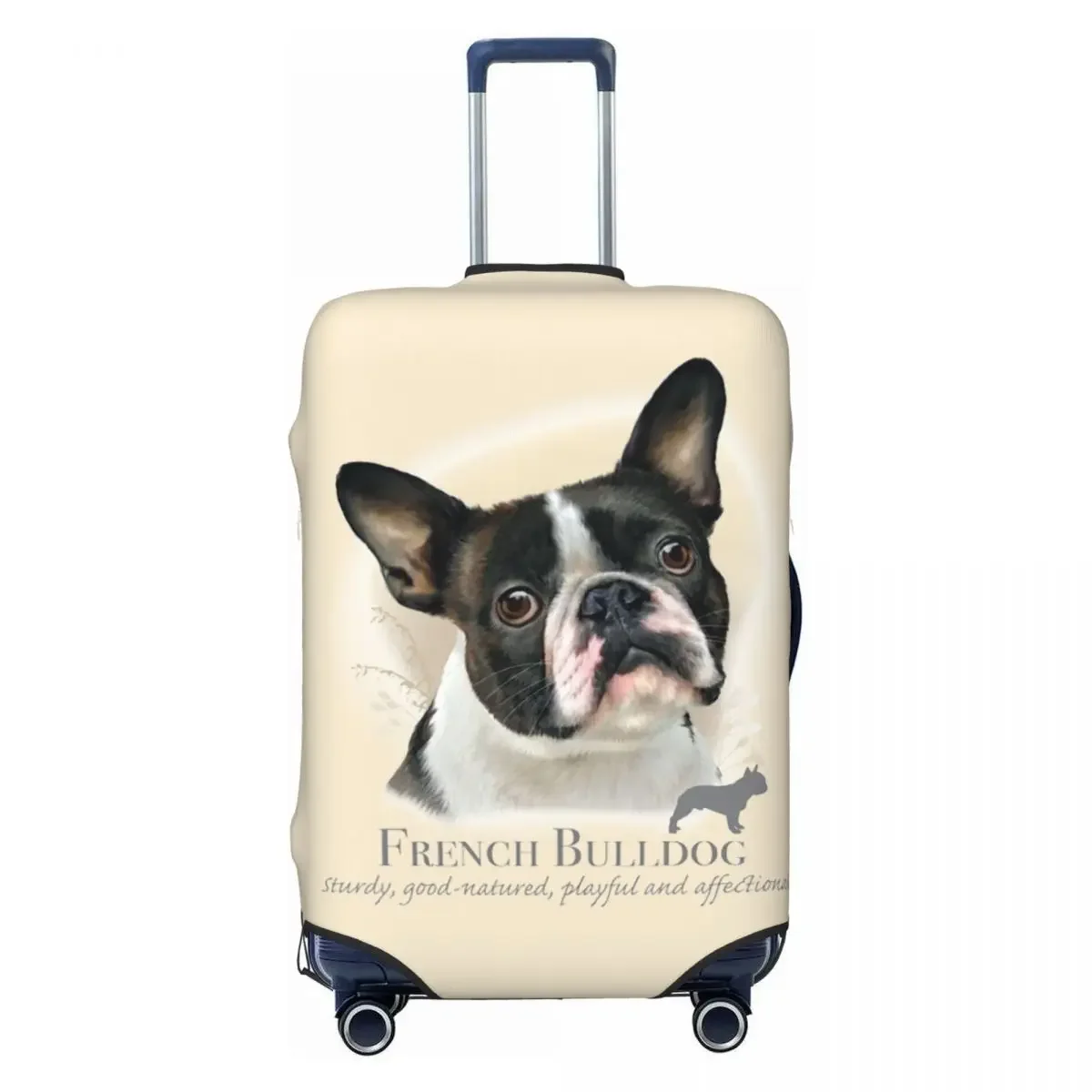 

Custom French Bulldog Suitcase Cover Elastic Pet Animal Luggage Protective Covers for 18-32 inch