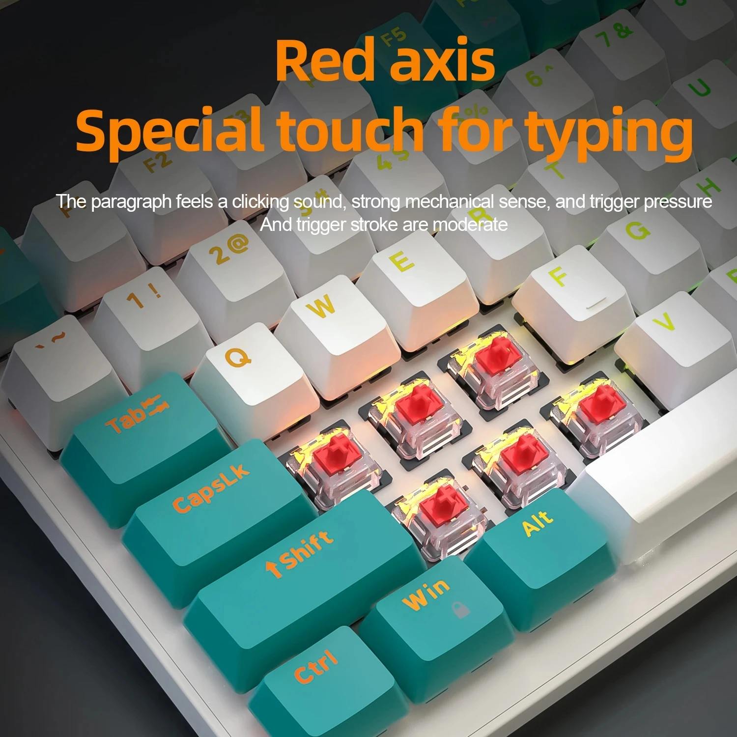 K6 Russian/English Gaming Mechanical Keyboard for Gamer Bluetooth 5.0 2.4 Ghz Wired Three Modes Hot-swap Red/Blue Switch 100keys