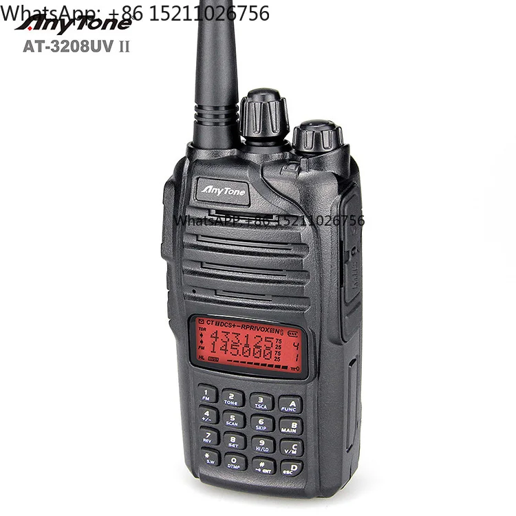 Walkie Talkie Anytone AT-3208UVII Two-way Radio UHF Radio Long Range Walkie Talkie Handheld Transceiver FCC CE Rohs Certificate