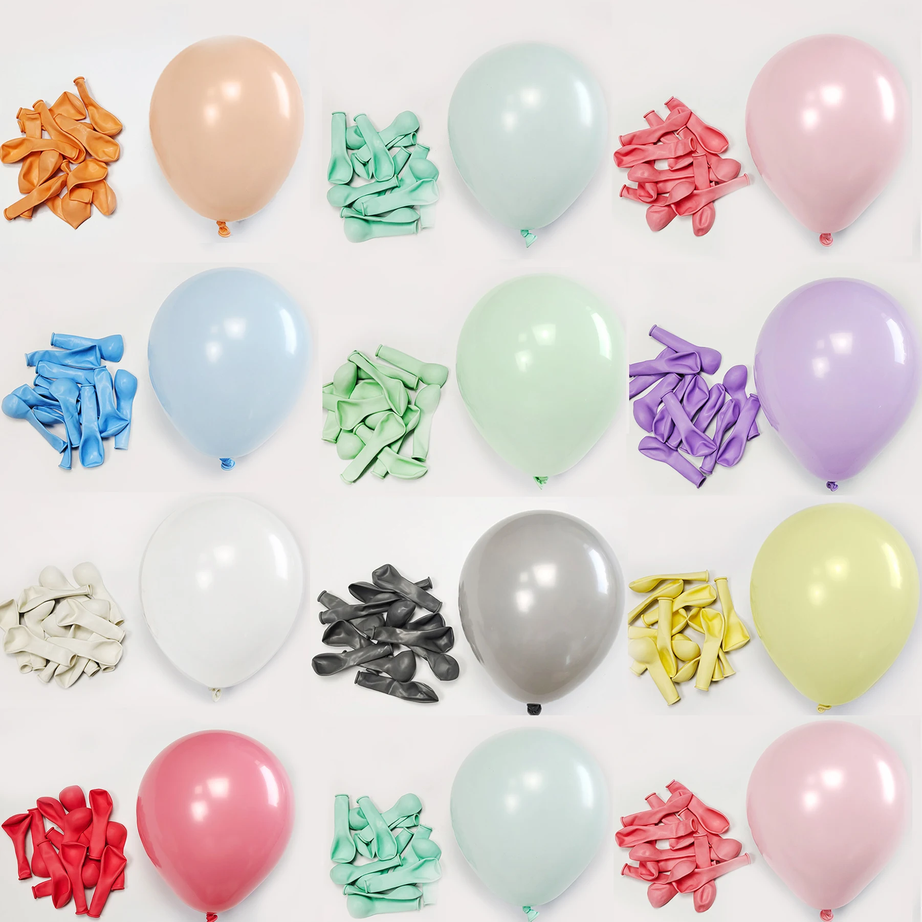 30/50Pcs Birthday Balloons Pastel Pink White Balloons Wedding Party Birthday Baby Shower Decoration 5/12/10Inch Latex Balloons