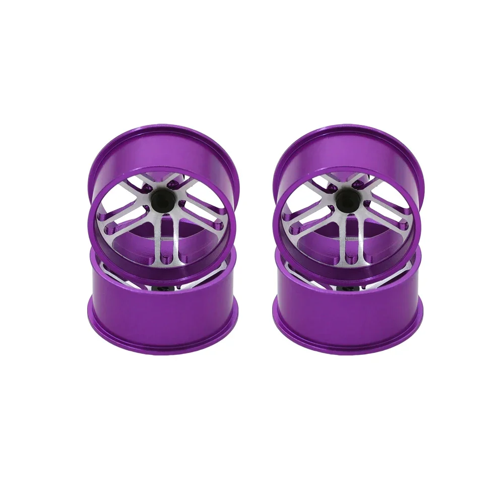 4Pcs Middle Diameter Lightweight Wheels - Self - made Parts for Tamiya MINI 4WD Colored Wheel with Aluminum Alloy - Image 6