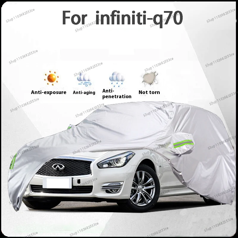 

Чехол для автомобиля Infiniti Q70 Fit — водонепроницаемый, пылезащитный, солнцезащитный козырек (УФ), снегозащитный | Серебряное полное покрытие с защитой в течение всего дня