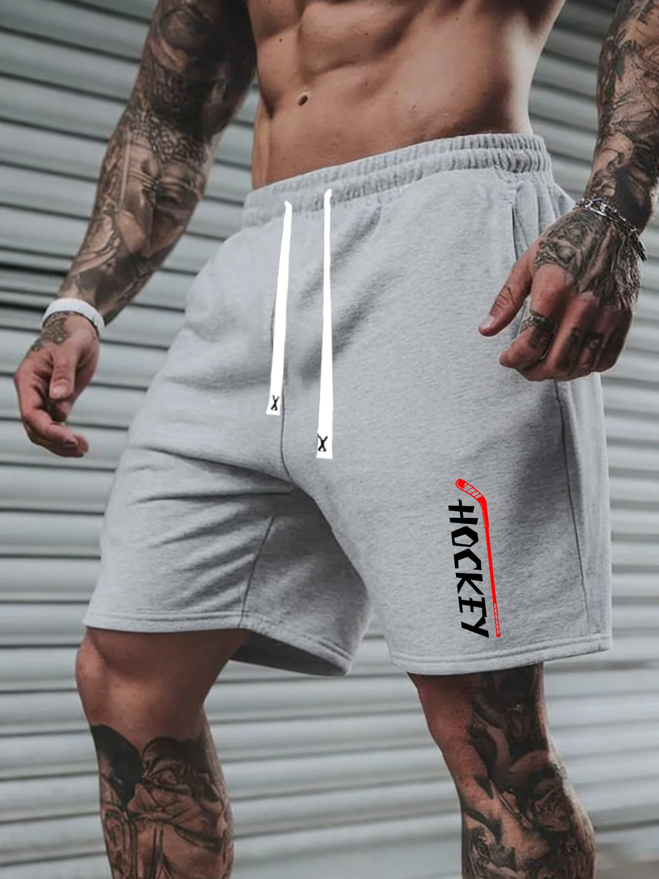 

Летние мужские повседневные шорты с принтом в стиле хоккея, из дышащей ткани, стильные, универсальные, подходят для занятий спортом и повседневной носки.