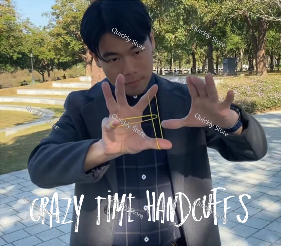 

2025 Crazy Time Handcuffs by Johnny Kang -Magic tricks (Instant Download)