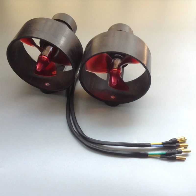 

12V-24V 3-6S Underwater Thruster 5kg Large Thrust 30A 600W Brushless Motor w Banana 4mm Plug for Submarine Unmanned Boat Robot