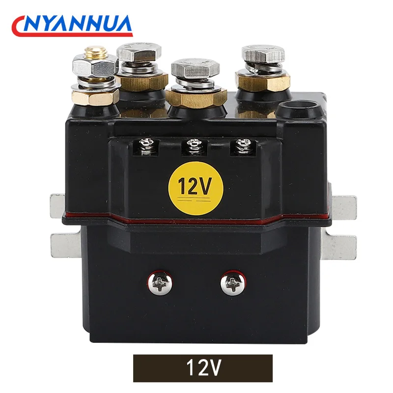 12v electric winch Relay 2NO 2NC12 dc Electric Contactor DC Contactor Switch 400A For Tractor 24V High Power