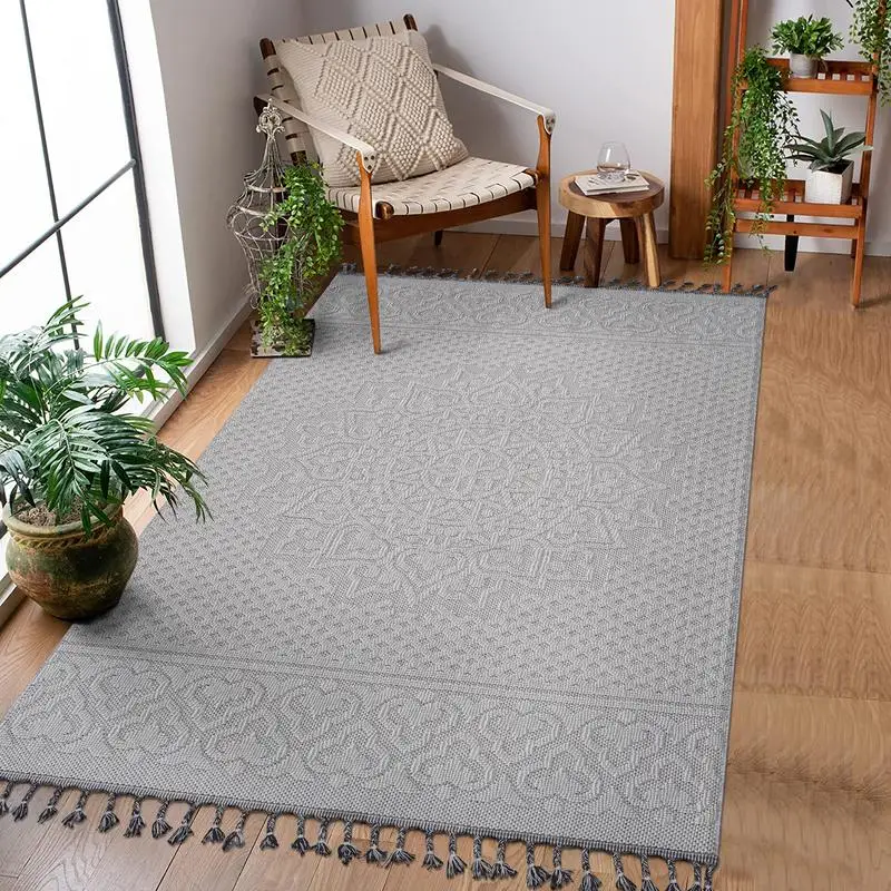 

5X7 White Ivory Medallion Indoor Outdoor Area Rug Collection