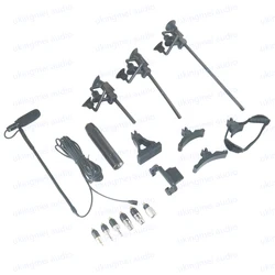 Supercardioid Musical Instrument Microphone with Clip for Cello Violin Guitar Flute Piano Saxophone Suitable Wireless Transmitte