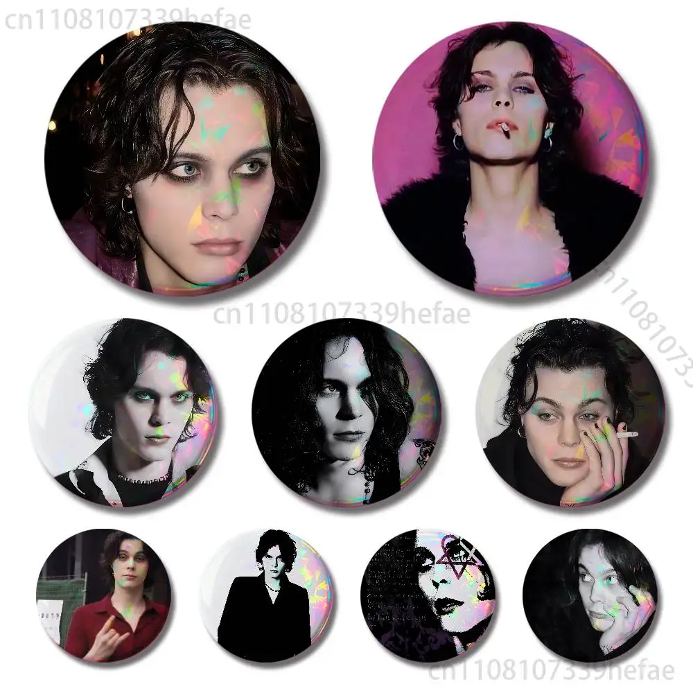 

V-Ville Valo Finnish vocalist Insignia Badge Case For Decoration 44mm 32mm 58mm Round Tinplate Pin Brooch Gift