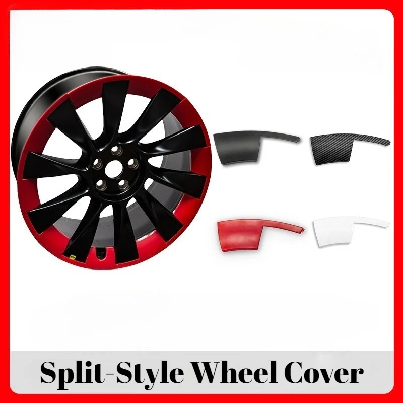

For Tesla Model Y 20Inch Split-Style Wheel Cover Hub Cap Aerodynamic Decorative Shield Car Modification Accessory Rust Preventio