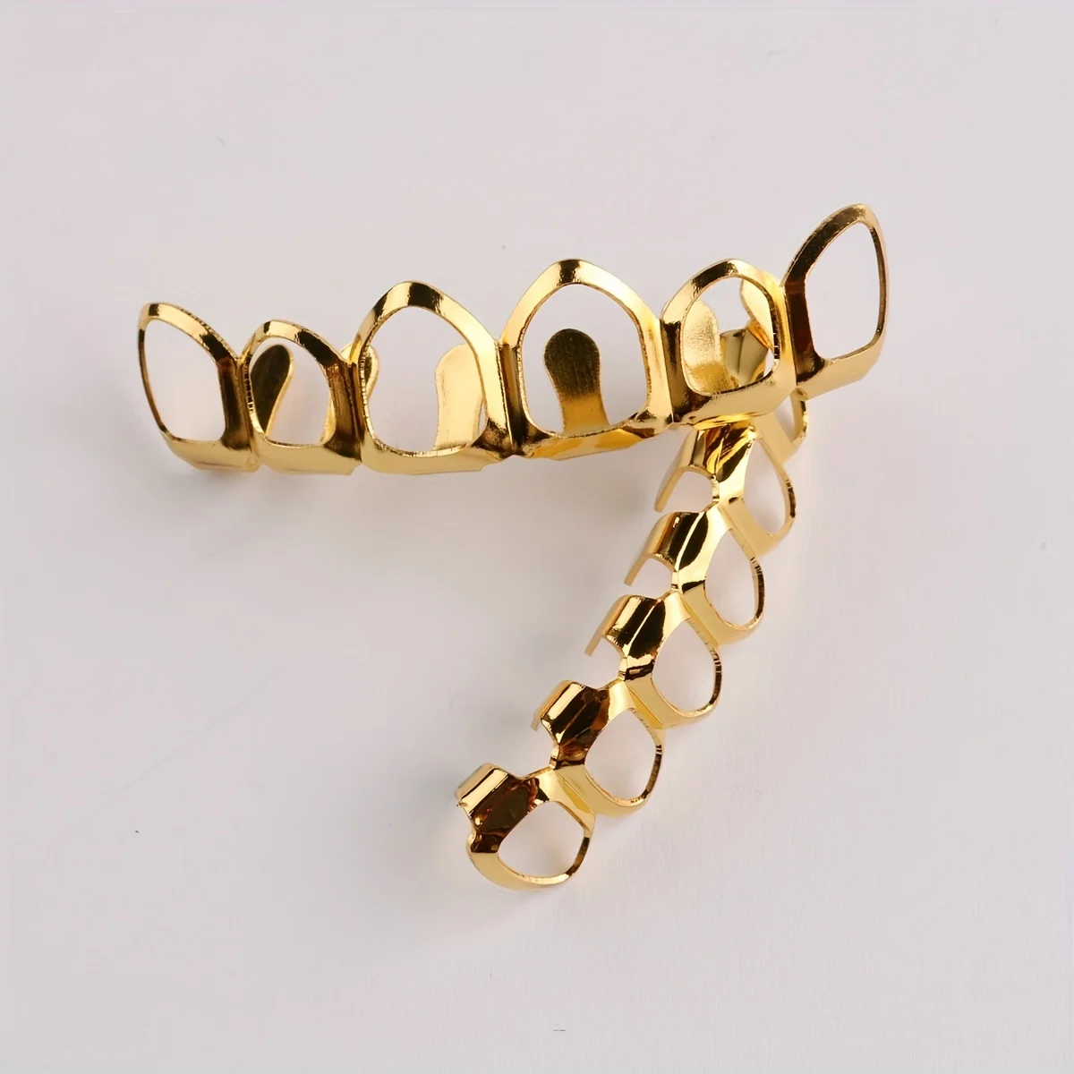 1pc/1pcs Hip Hop Teeth Copper Plated Hollow Teeth Ornaments for Men and Women Halloween Props Teeth Jewelry