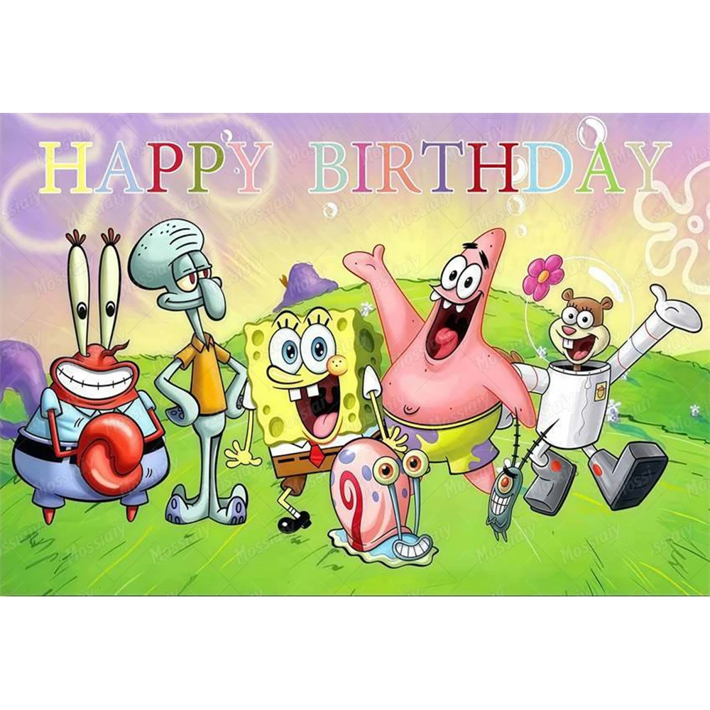 SpongeBob Theme Backdrop Carto - Photography Lighting Backdrop recension och pris