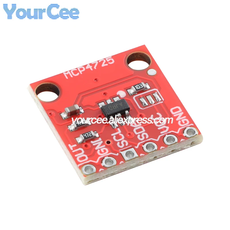 10 szt./1 szt. Moduł konwersji DAC MCP4725 Interfejs I2C Rozdzielczość 12-bitowa Płytka konwertera cyfrowo-analogowego D/A 2,7-5,5V — zdjęcie produktu 2