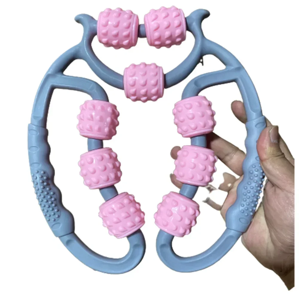 Ring Leg Clip Massager Ring Leg Clip Massager Relax Plastic Roller Roller Bar Yoga Four Wheel Massager Ring Clip