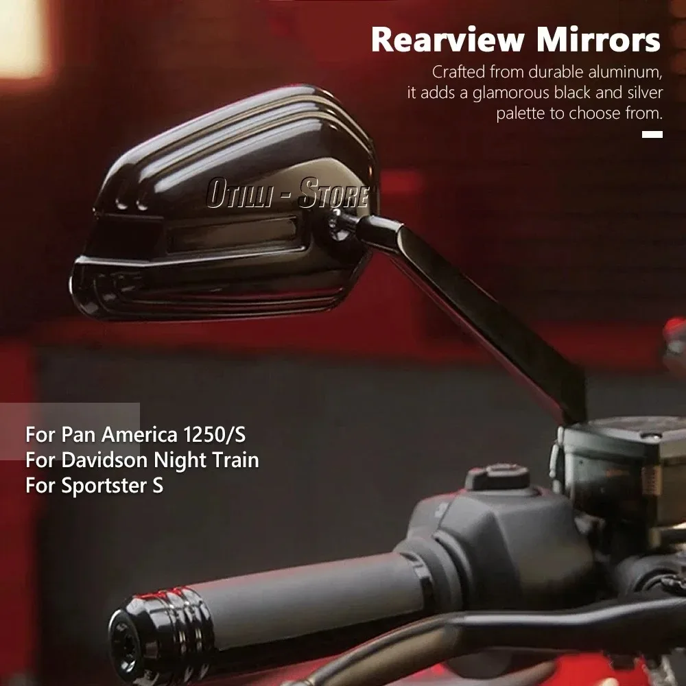 

Side Mirrors Modified Wind Wing Adjustable Rotating Rearview Mirror Motorcycle For Davidson Night Train For Pan America 1250 S