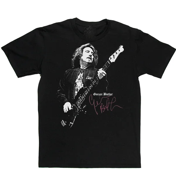 Vintage Geezer Butler Music Star Heavy Cotton Black S-4XL Unisex Tee Shirt J818