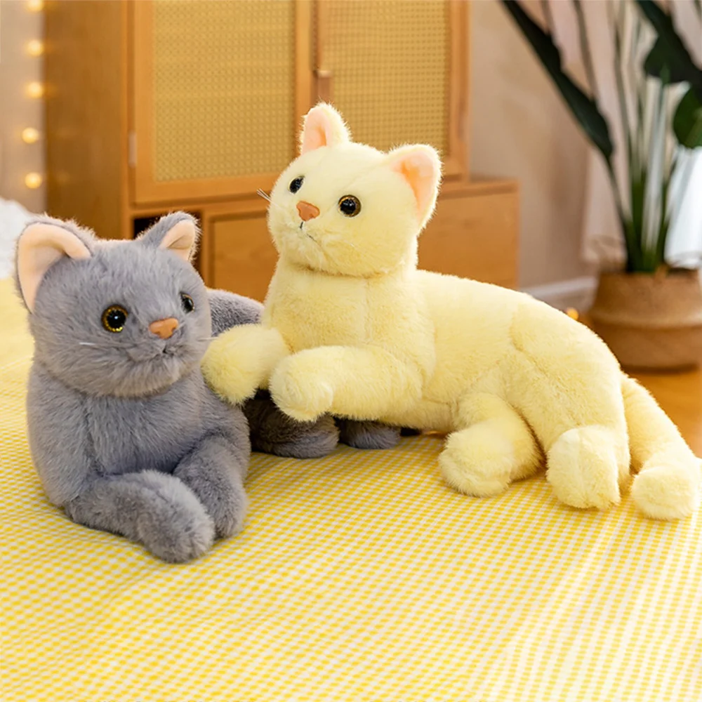 Cartoon Katze Plüsch mit Q Version Kuscheltier Spielzeug Schlafkissen Spielzeug