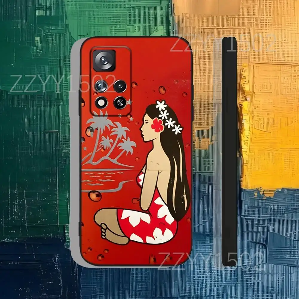 Чехол для телефона Hinano Tahiti Beach Sea Island для Samsung S25, S24, Ultra, S20, S30, Plus, S22, S23, Ultra, Plus, 5G, черный силиконовый мягкий