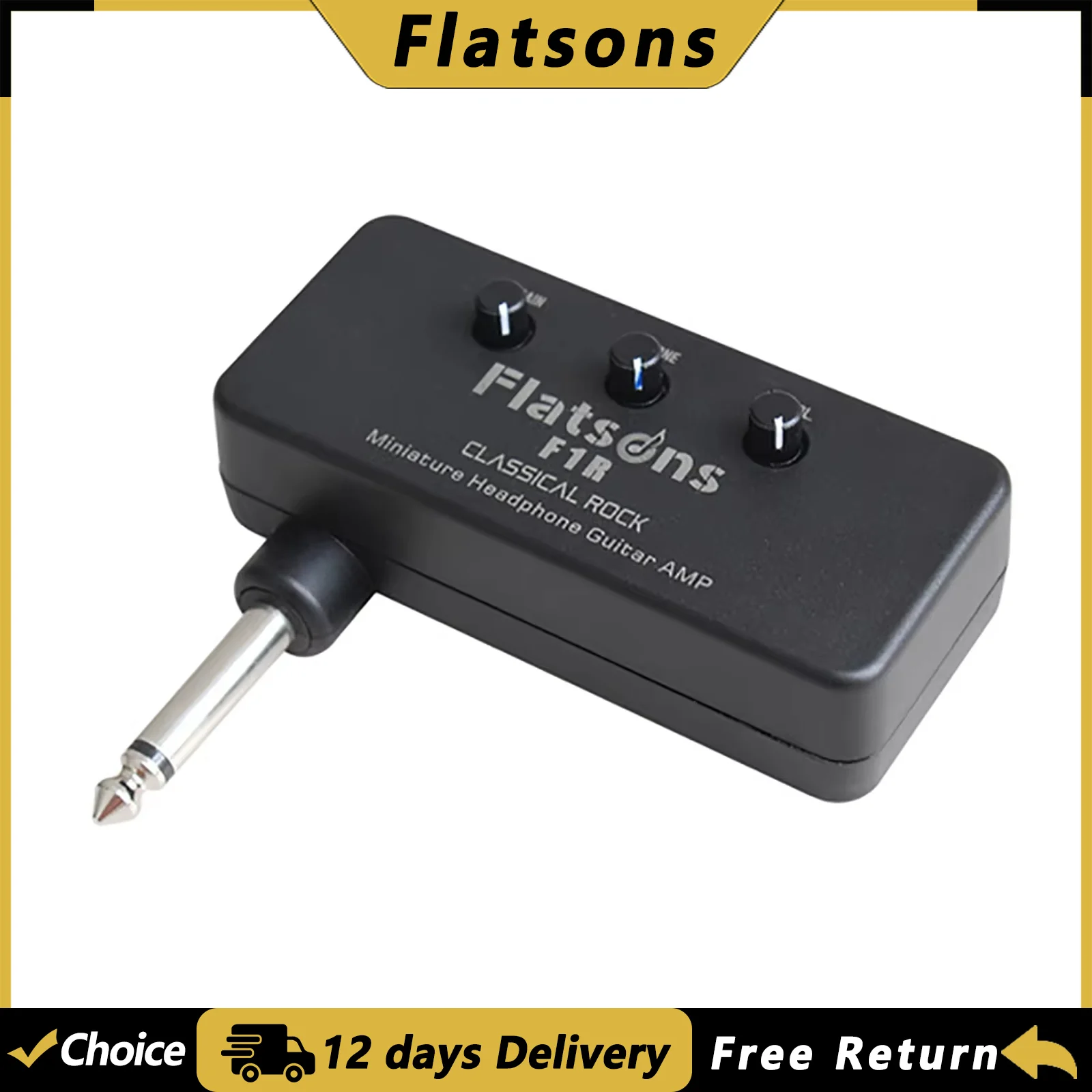 Flatsons F1R Guitar Headphone Amplifier AMP Speaker Electric Guitar Bass Headphone Amplifier Guitar Parts & Accessories